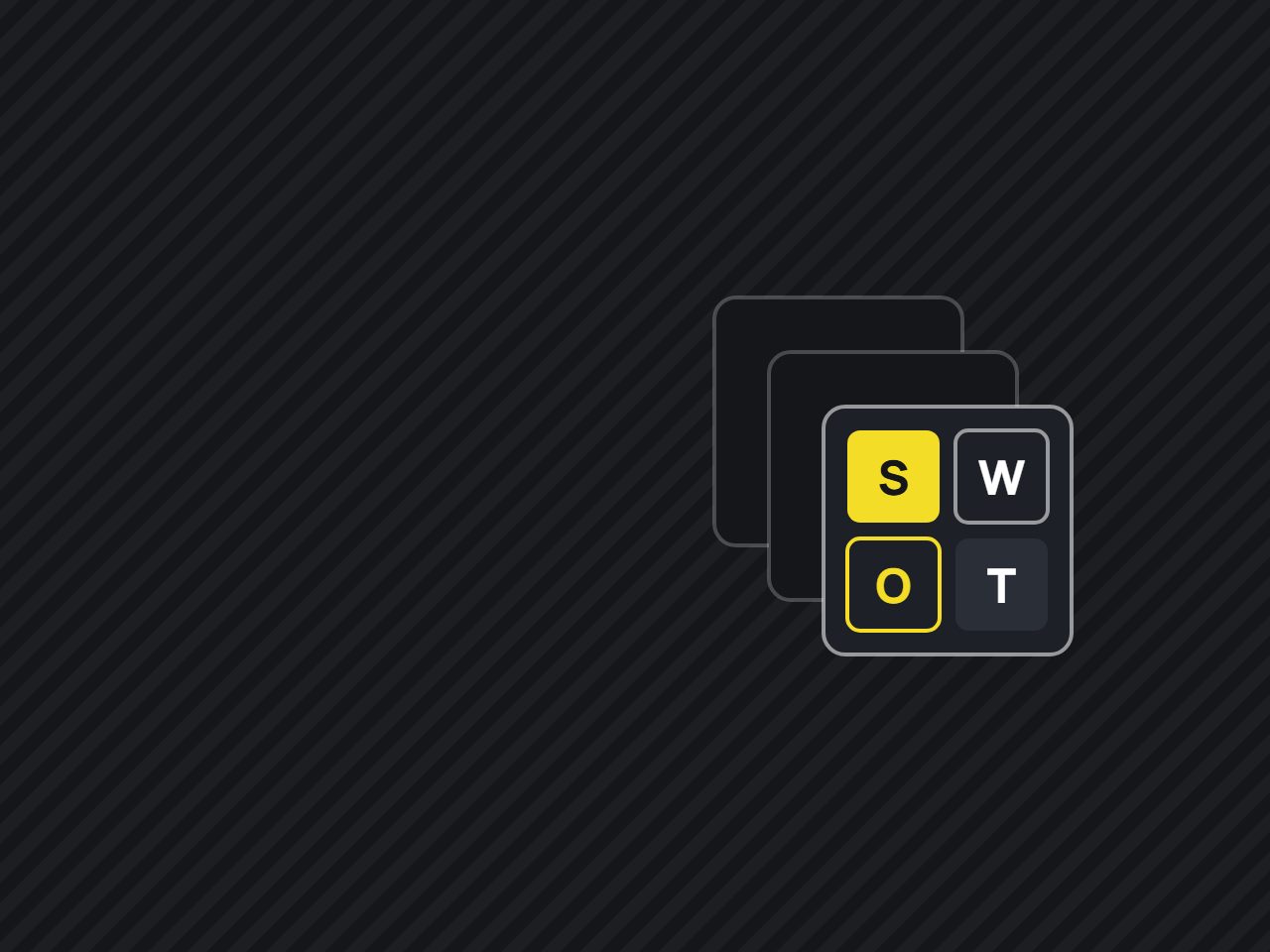 Три примера SWOT-анализа стопкой