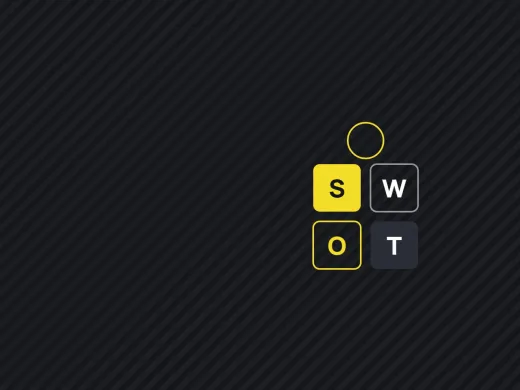 Матрица SWOT и фигура человека - анализ личности